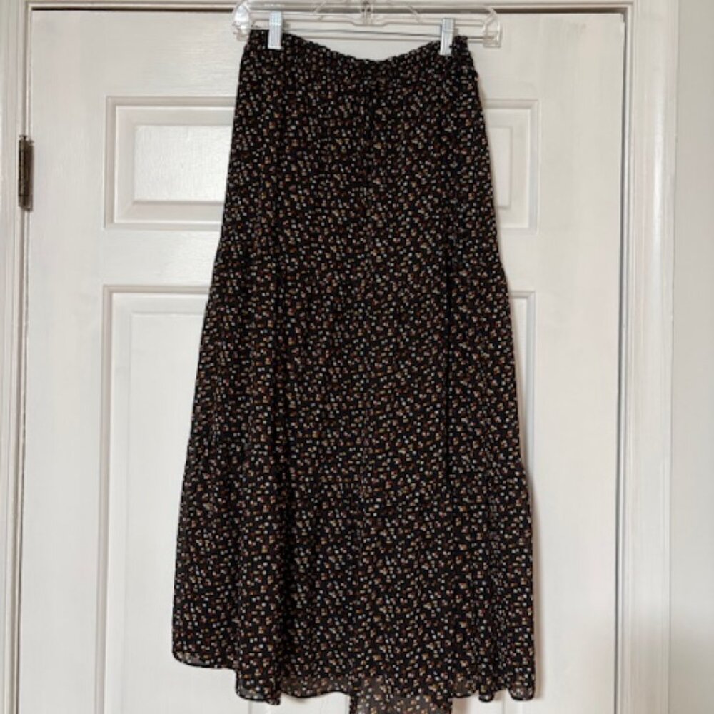 Madewell Georgette Tiered Maxi Skirt in Adorable Ditsy - Picture 6 of 7